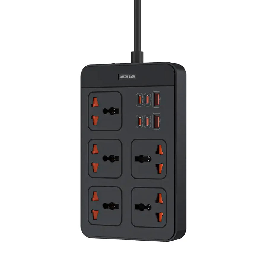 چندراهی برق یونورسال و شارژر گرین لاین Green Lion GS-500 Power Socket PD 20W