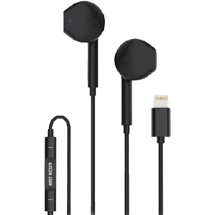 هندزفری سیم دار گرین لاین Green Lion Stereo Earphone Lightning Connector