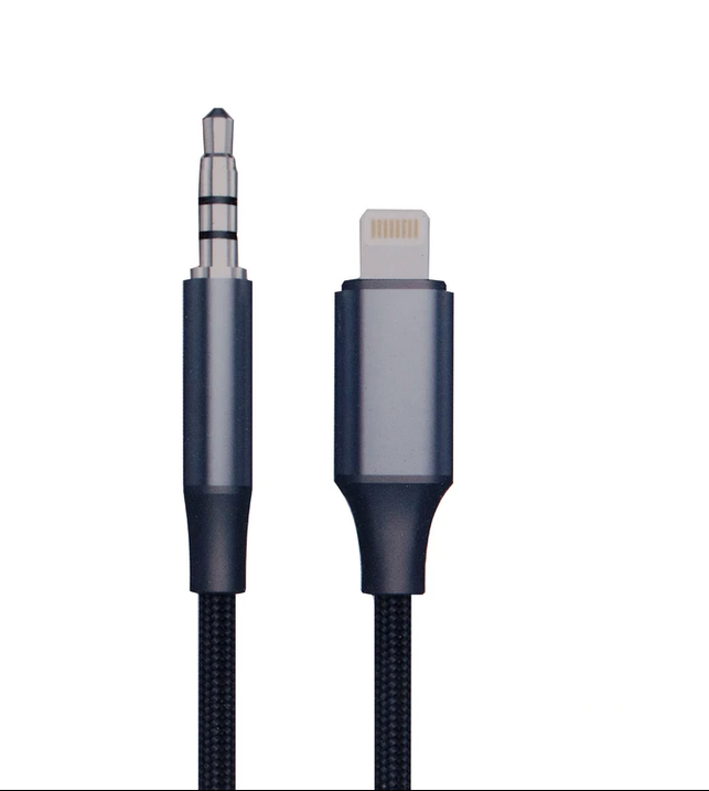 کابل تبدیل لایتنینگ به AUX کی اف سنیور مدل A_380 طول 1.2 متر